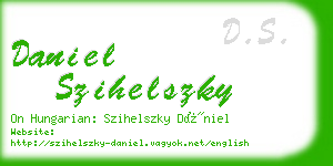 daniel szihelszky business card